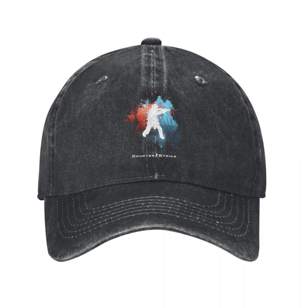 

Counter-Strike 2 CS Go Unisex Women Baseball Caps Shootting Game Distressed Denim Hats Cap Casual Outdoor Running Golf Sun Cap One Size