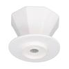Coffee Dripper Ceramic Convenient Reliable Exquisite Portable Size Simple Design Pour Over Coffee DripperWhite
