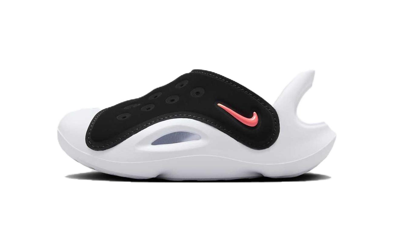 Nike Aqua Swoosh Sandal TD  Black Hyper Orange  FN0875-001 23.5