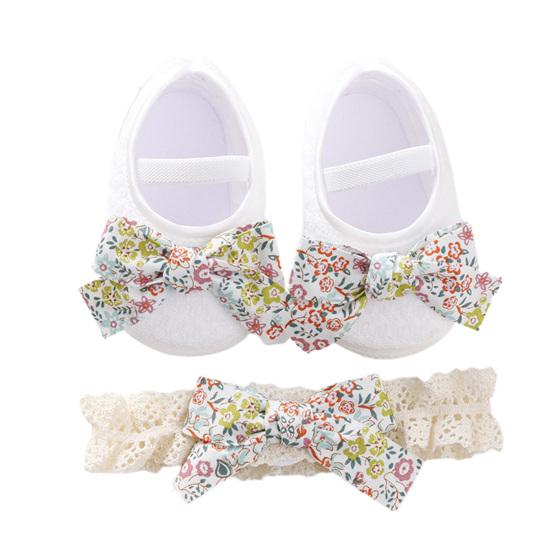 1 zestaw atrakcyjnych butów do łóżeczka dla alergików śliczne dziecięce kokardki w stylu antypoślizgowe dolne buty do stóp trampki