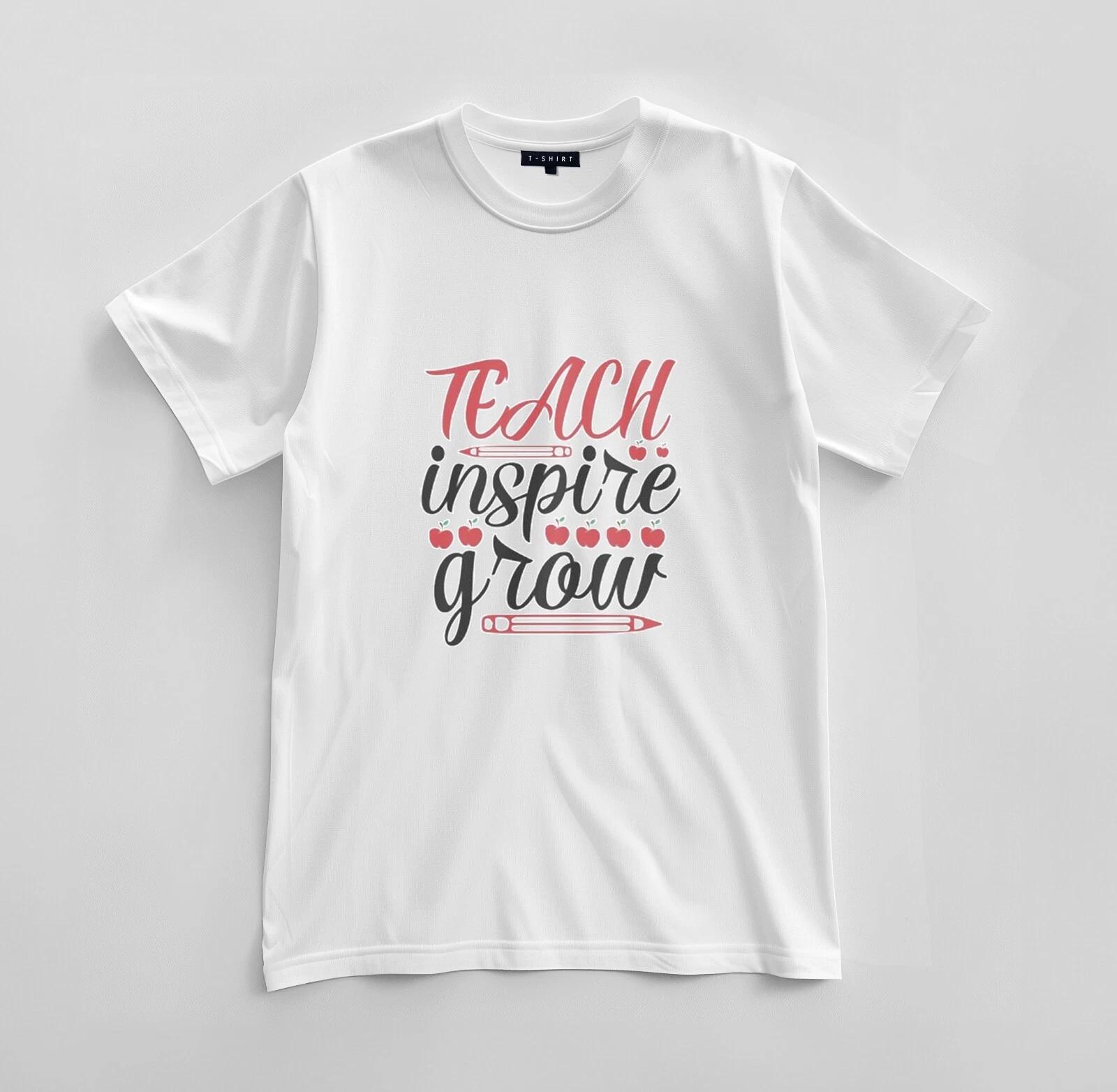 

Custom Teach. Inspire. Grow. T-shirt Design Unisex Jersey Short Sleeve Tee S