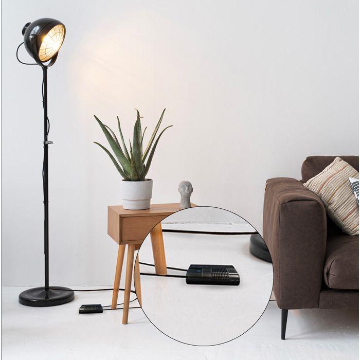 Variateur - TIBELEC - Noir - 75-500W - 220V - Intérieur - Rectangulaire