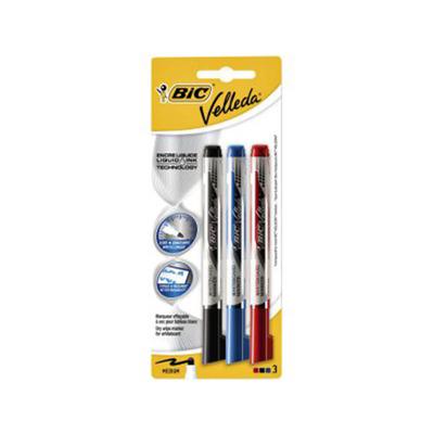 Marcador de Quadro Branco BiC Velleda Tinta Líquida 3 unidades (Sortido)