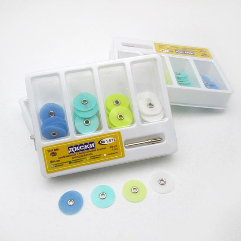 40/80 Stück Dental Polierscheiben Langsamlauf Mandrel Streifen Set Dentalmaterialien Zahnaufhellung Dentallabor Materialien