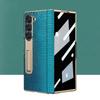 For Samsung Z Fold 7 Phone Case Electroplated Side Bracket Lizard Belly Tape Anti-peep Protective Cover for Samsung Z Fold 6 5 4