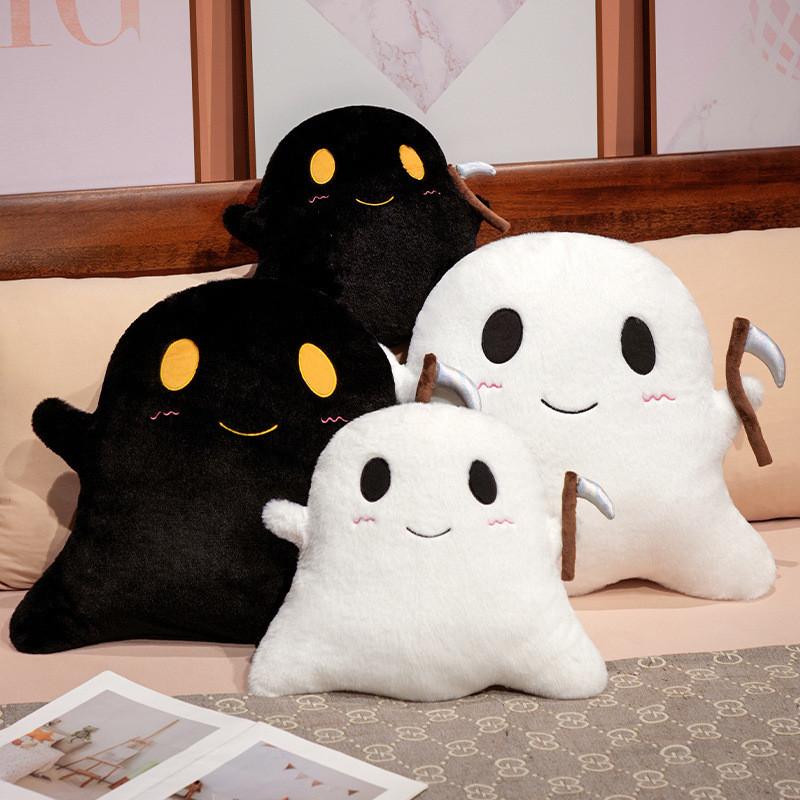 Halloween Sickle Ghost Plush Toy With Short Flannel Fabric For Holiday Decor And Gift Giving