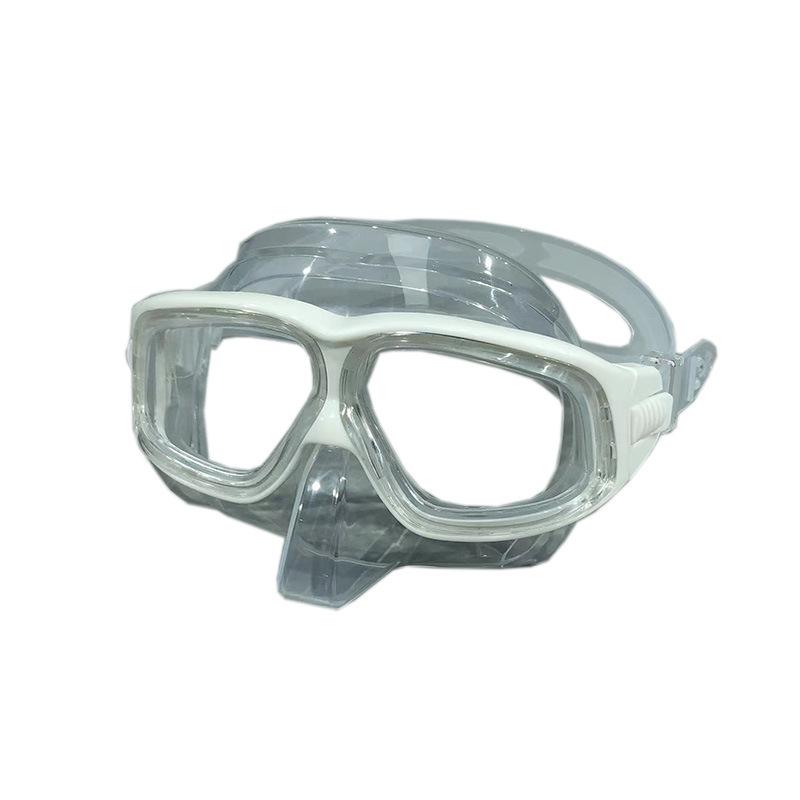 Free Anti-fog Diving Goggles Transparent Silicone Snorkeling Mask