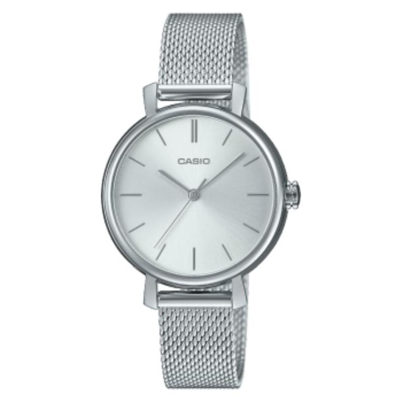 Casio Life Waterproof Regular Timekeeping Quartz Steel Strap Men and Women Same Style Silver Dial LTP-2024VM-7C