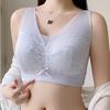 Big Breasts Show Small Underwear Women's Summer Thin Section Gathered Without Steel Ring Seamless Large Size Anti-glare and Anti-sagging Bra