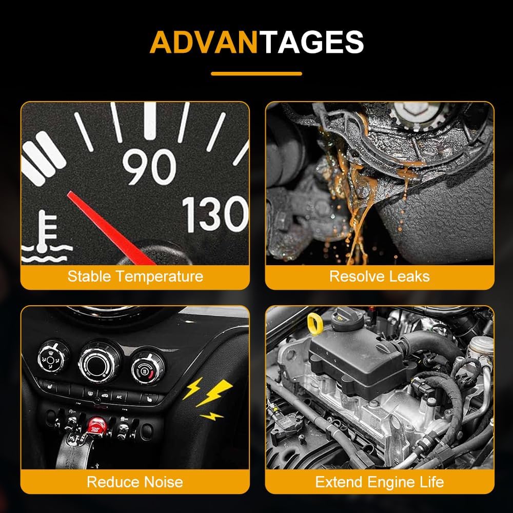 ROADFAR Engine Coolant Thermostat 55578419 55564891 131-183 Fit 2009-2011 for Chevrolet Aveo5,2013-2018 for Chevrolet Sonic Thermostat Housing