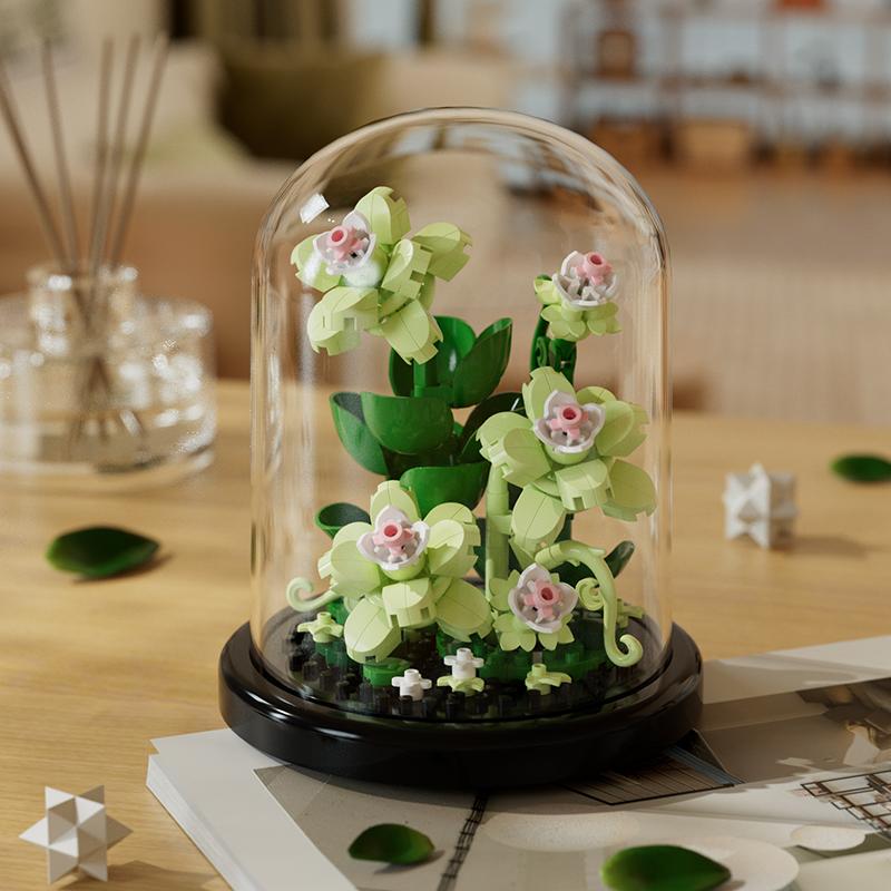 Micro Particle Building Block Bouquet Handmade Gift, Children's Puzzle Toy Handmade DIY Sunflower Desktop Decoration Ornament