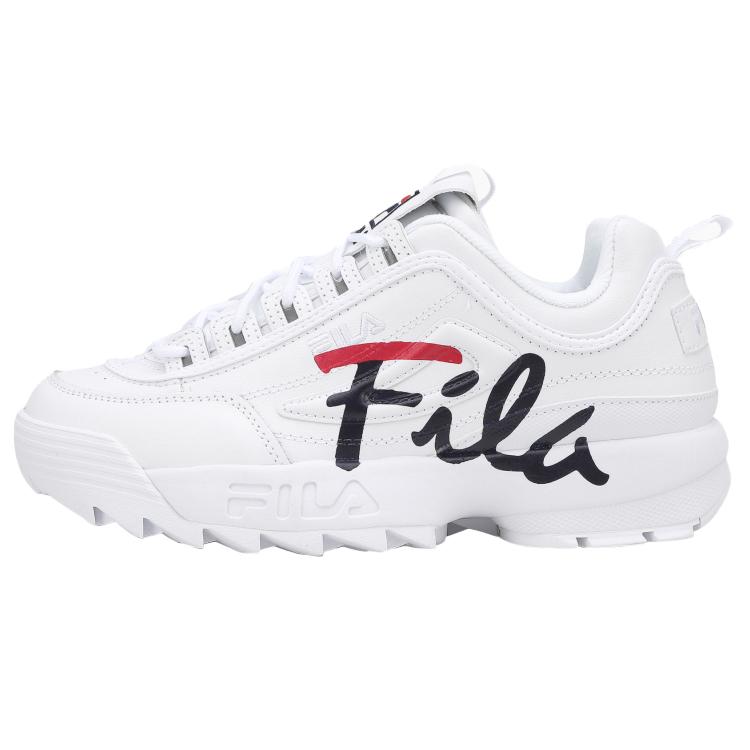 FILA Disruptor 2 Low Top Shoes White/Black/Red 1FM00863_121 36.5