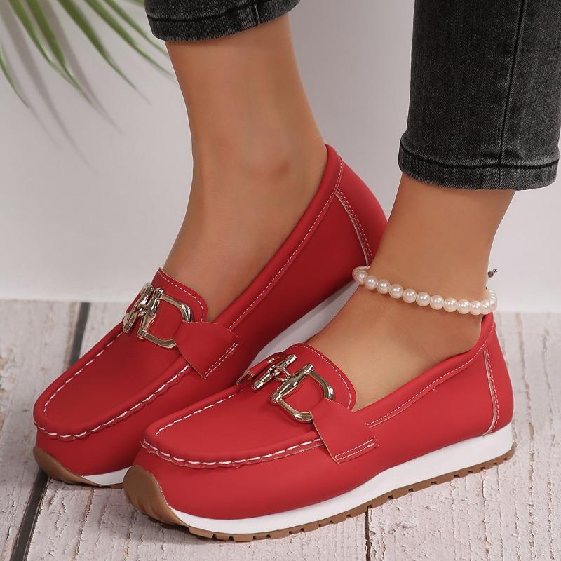 New Women Flats Comfy Casual Shoes Stylish Light Durable Breathable Loafers Slip-On Luxury Trend Classic Spring Female Sneakers