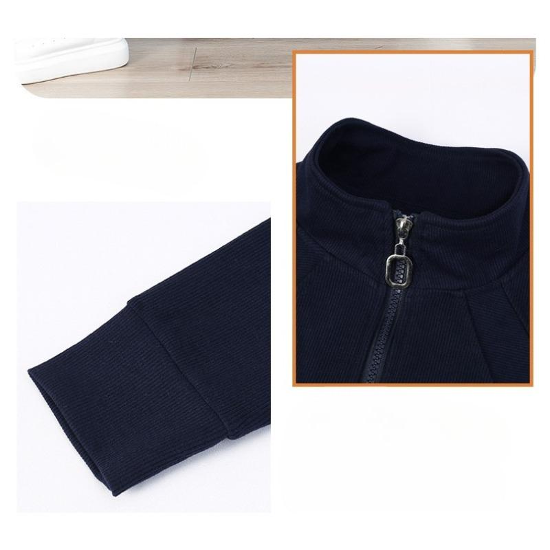 Fashion Stand Collar Half Cardigan Zipper Sport Suit for Women Spring Autumn Casual Sports Outfit Tracksuit for Ladies