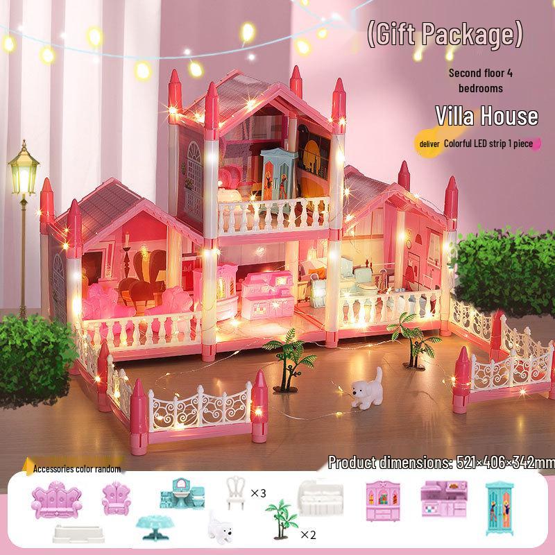 Princess Castle Dollhouse: Interactive Educational Toy for Girls