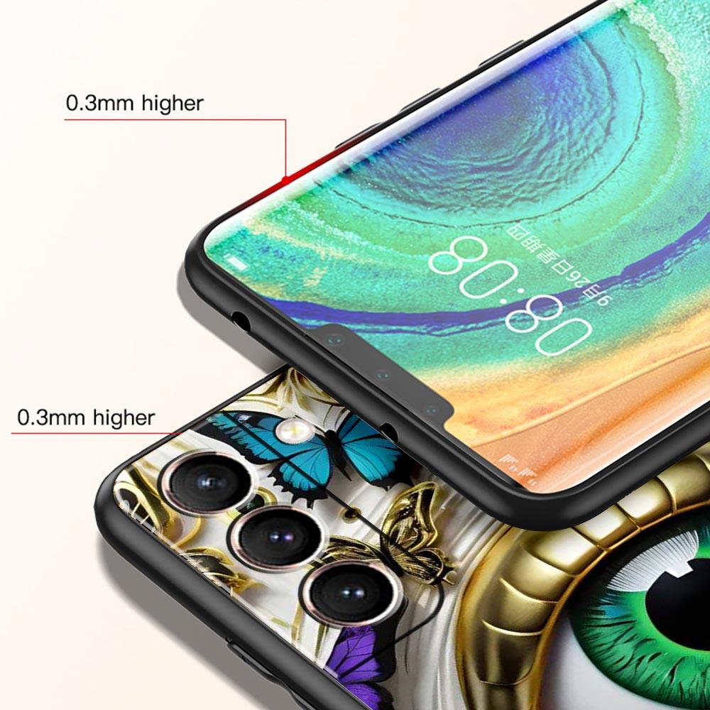 Fashion Eyelashes Eyes Phone Case for Samsung Galaxy S26 S25 S24 S23 S22 S20 S21 FE Ultra S25 Edge Plus 5G Soft TPU Cover Capas