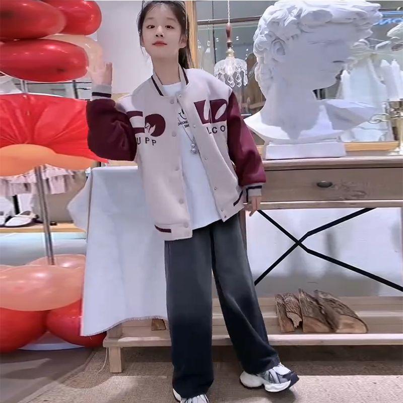 

K-style Casual Girls Spring Children s Baseball Uniform Picture Color 120cm