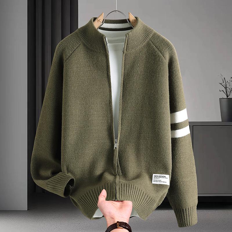 Autumn 2023 Men's Stand-up Collar Knit Cardigan