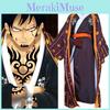 One Piece Trafalgar D Water Law Cosplay Authentisches Kimono Robe Umhang Set für Comic Con