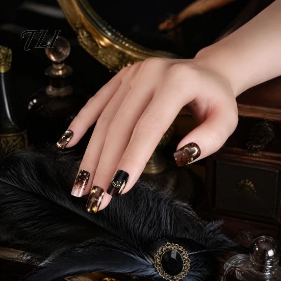 No Bake Nail Decals Halloween Glow-in-the-Dark Stickers, Gothic Spider Web Ghost Manicure Easy Use Stickers Decoration Decals, Art Accessories