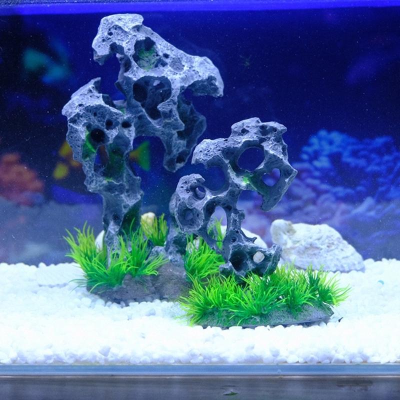 Aquariums Landscape Grass Resins Aquariums Decorations Art Crafts Terrarium Habitat Ornaments Rock Craft