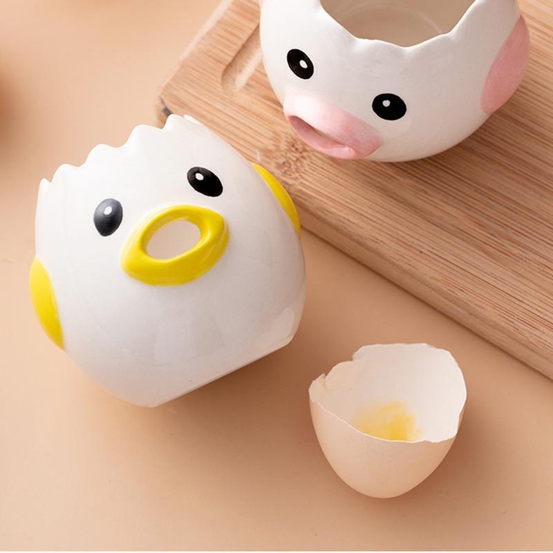 Uroczy ceramiczny separator jajek z kurczaka Praktyczny gadżet kuchenny Narzędzie do gotowania w jadalni