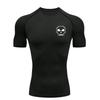 Skull  Men's Sports T-shirt for Fitness Training Fitness Gym Jogging Running Workout T-Shirt Compression Rashgard Tops Tee