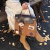 2025 Herbst/Winter Hochwertiger Rucksack mit Matt-Finish | Lässig, Vielseitig, Retro Schulstil Umhängetasche