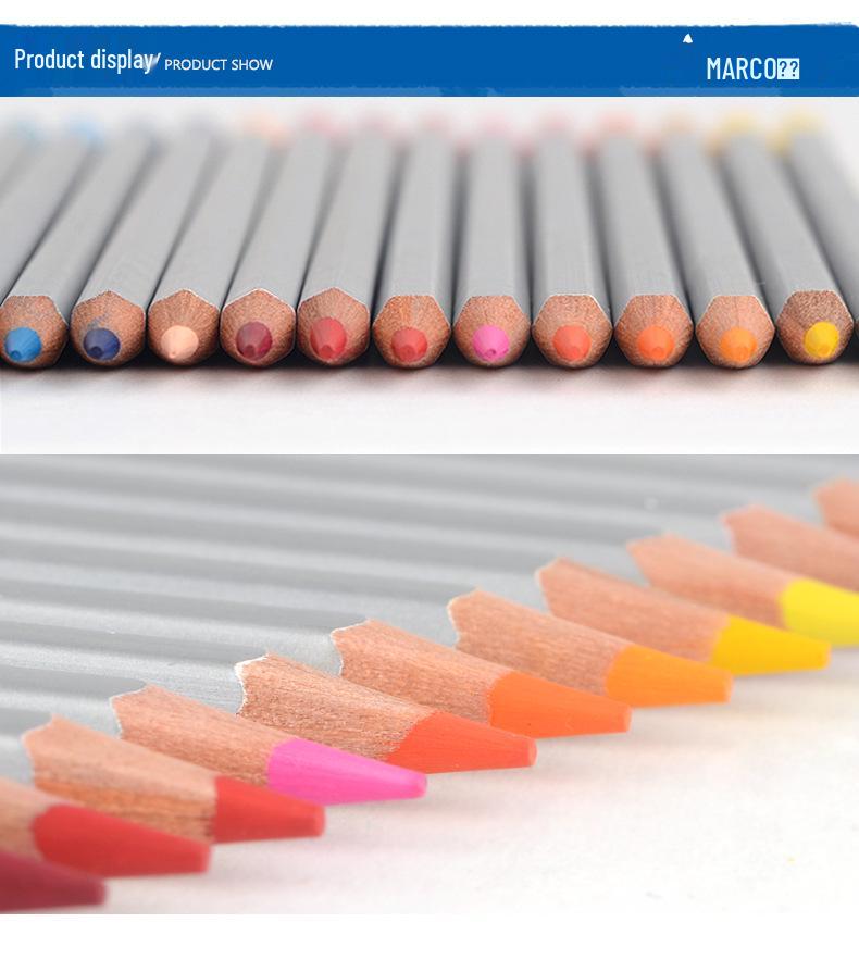 Marco 7120 Water-Soluble Colored Pencils: 48 or 72 Watercolor Options for Art and Painting.