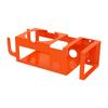 Orange Mug Drink Holder Wall Mounted Mug Cup Holder Multifunctional Metal Storage Bracket for Garage Workshop