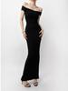 2026 Summer Sexy One-Shoulder Bodycon Dress: Hip-Hugging, Waist-Cinched, Solid Color Long Dress for Women
