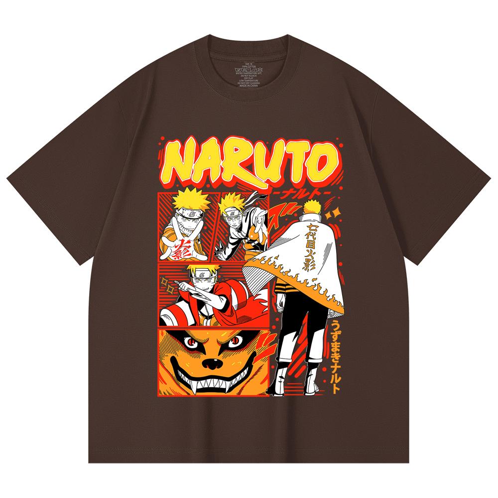230 Gsm 100% Cotton Naruto V2 Hokage Print Unisex Heavy Cotton T Shirt