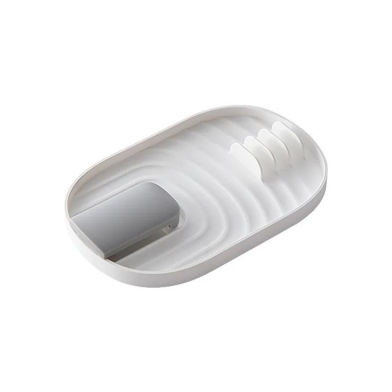 Multifunction Ladle Spoon Rest Holder Utensil Organizer Spatula Holder Racks Pot Lid Storage Pad Kitchen Storage Shelf Plastic