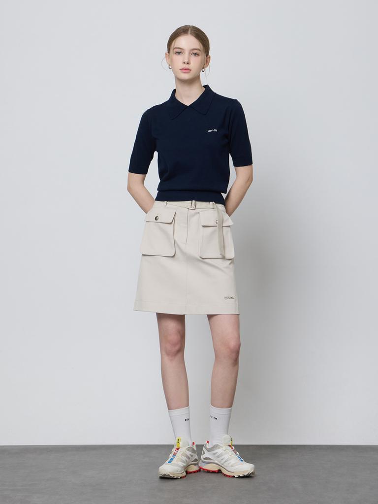 LUVM Logo Collar Knit_Navy