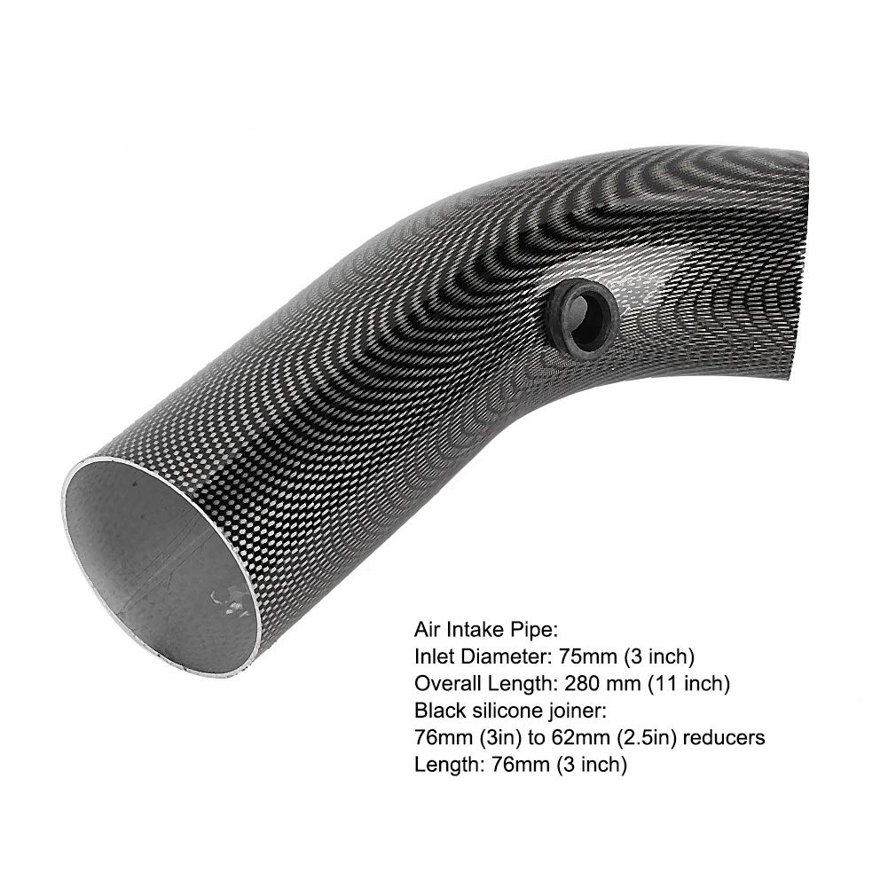 Air Intake Pipe, Car Air Intake Pipe, Steel Material, Diameter 3.0 Inches (76 Mm),
