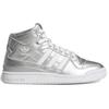 Adidas Originals Forum Mid Synthetic Leather High-Top Sneakers Women Sneakers Silver D98185