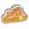 DIY Cloud Tulip LED Night Light Mirror Table Lamps Bedroom Ornaments Decoration Mirror Table Lamps Bedside Handmade Gift