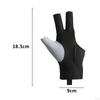 Billardhandschuh 3 Finger Pool Atmungsaktive Queuehandschuhe Spiel für Männer Frauen,