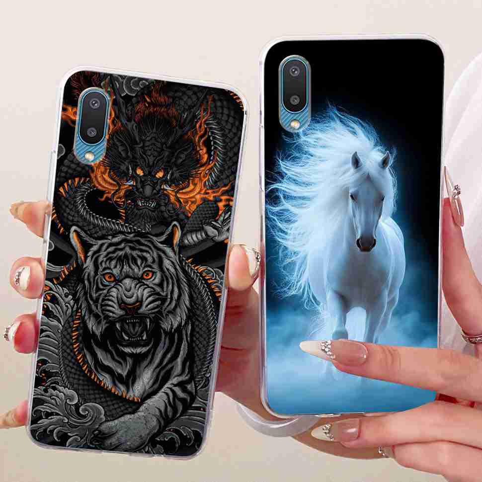 For Samsung Galaxy A02 Case SM-A022F Soft Silicone Colorful Painted Cover Case For Samsung A02 A 02 Galaxy M02 M022F Fundas Bags
