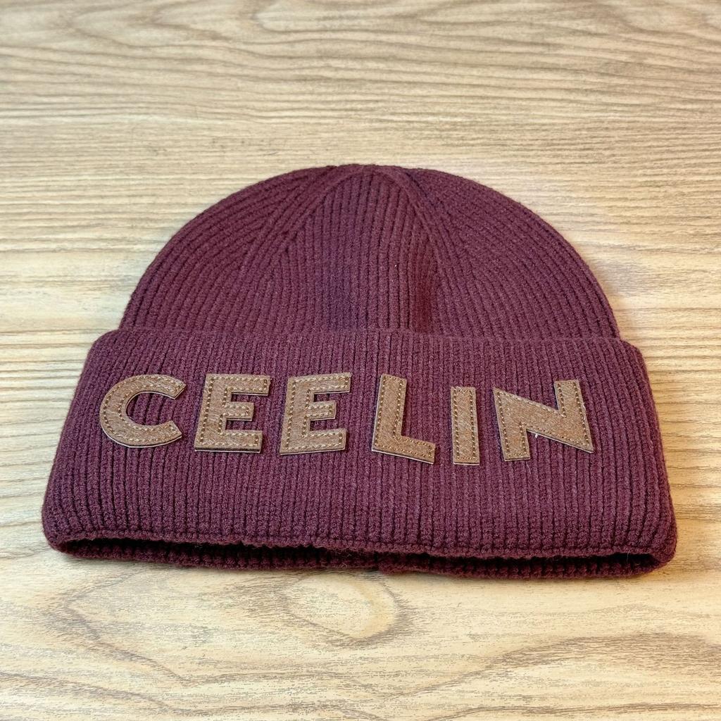 Woolen Hat for Women in Autumn and Winter Warm and Thickened Fashionable Knitted Hat That Shows Face Small Ear Protection Head Covering Hat