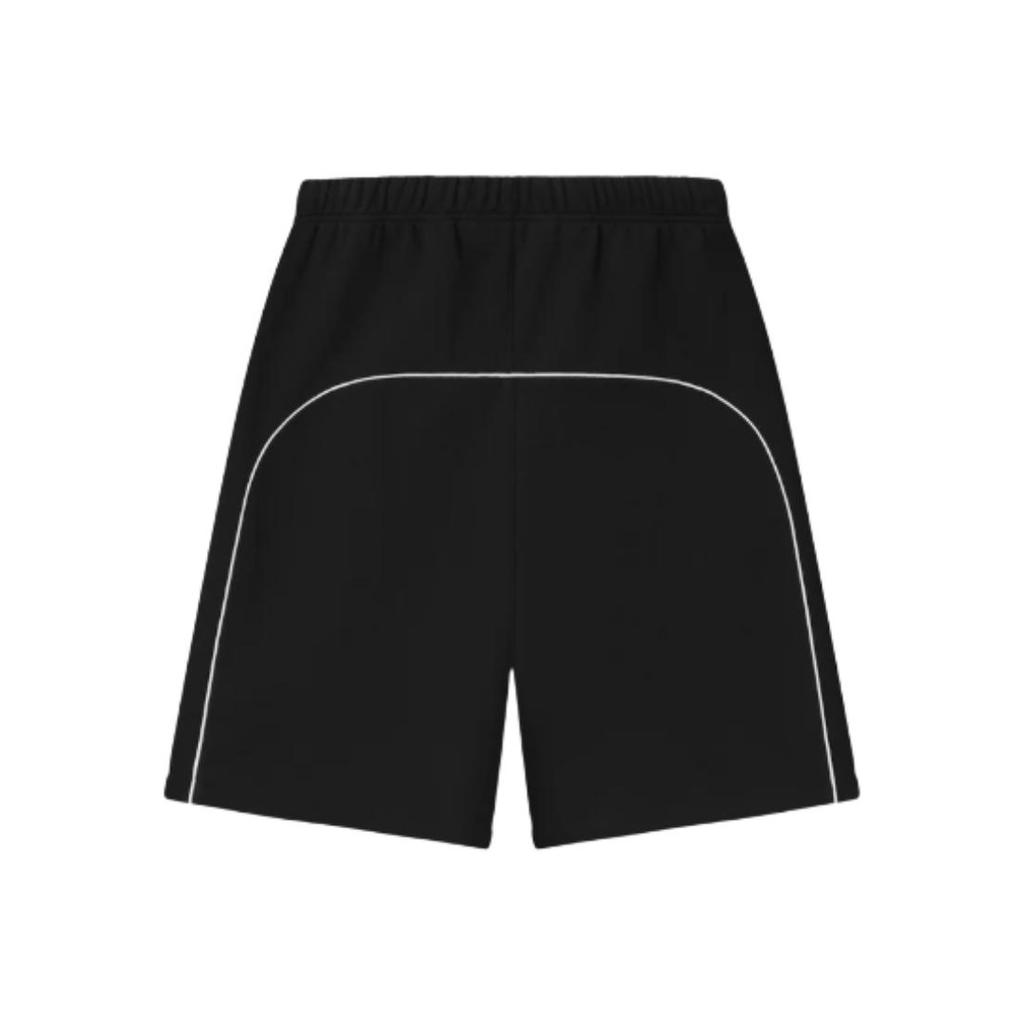 Fear of God Essentials Relaxed Fleece Sweatshort With Piping Jet Black/Cloud White Men Bottoms 160SP254550F
