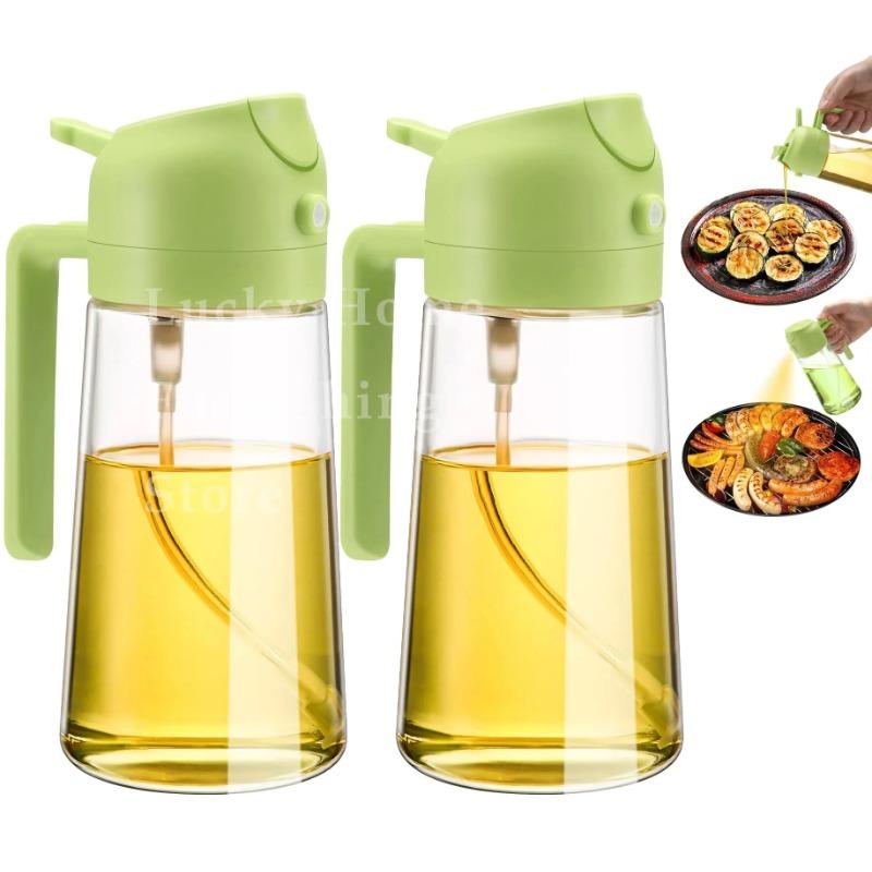 21pc Oil Sprayer Spray for 2 in 1 500ml Oil Sprayer  Pourer Plastic Spray Bottle Kitchen Gadget Sets Accessories Camping BBQ