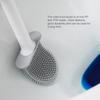 PP Toilet Bowl Brush Portable TPR Head Wall Mounting Detachable Long Handle Odorless Draining Bracket Brushes Accessories