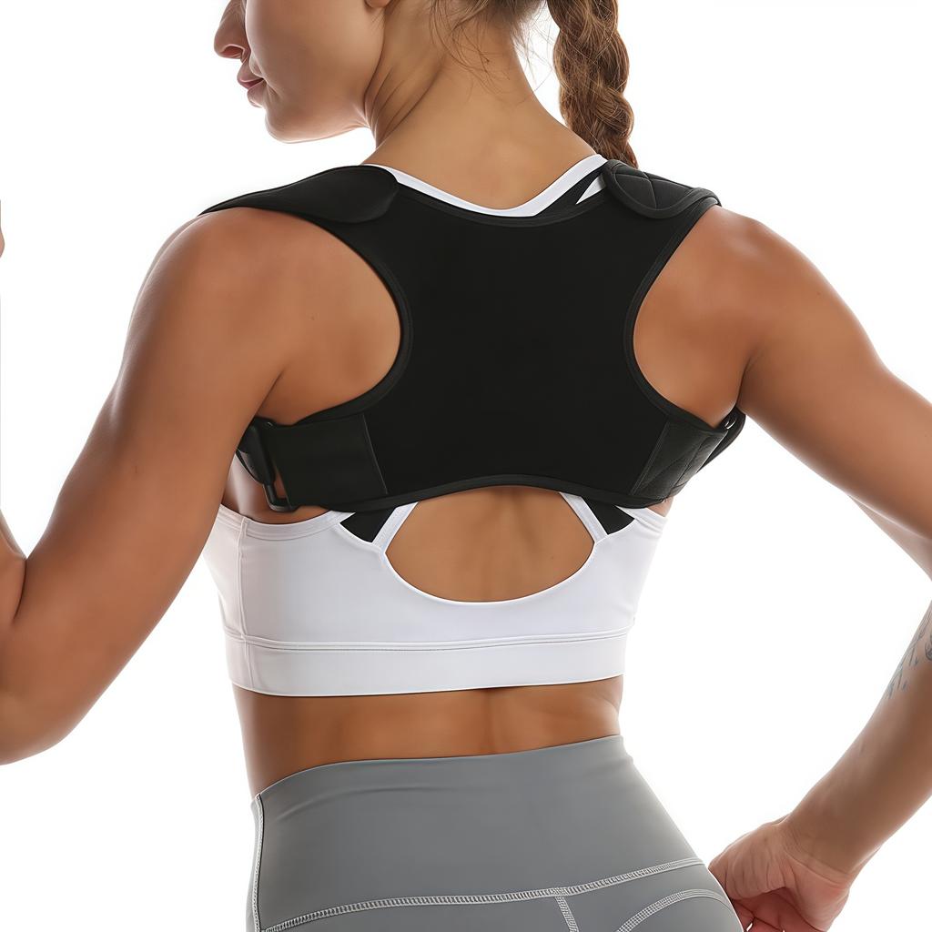 1-piece Invisible Back Aligner, Adjustable Adult Male and Female Corrective Straps, Sitting Posture, Clavicle Straps