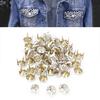50Pcs 7Mm Silver Round Claw A Grade Rhinestones Colored Diamonds For Crafts And Decoration  Clothing Bags And Accessories