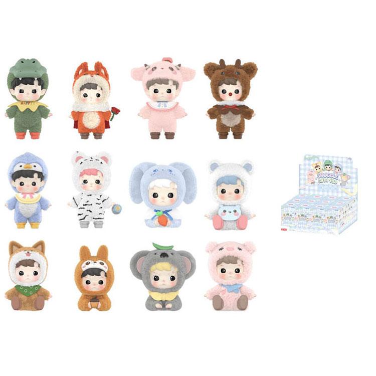New POP MART HACIPUPU Animal Applique Animal Collection Blind Box Products Single Mystery Box/Full Box 12 Pcs PPMT-2501-0035