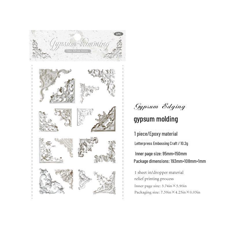 MomoPET Retro Epoxy Sticker Photo Album Series - Original Corner Decorations, 6 Styles