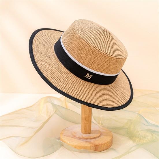 Beach Hat Large Brim UV-proof Flat Top Fashion Summer Women Visor Cap for Outdoor