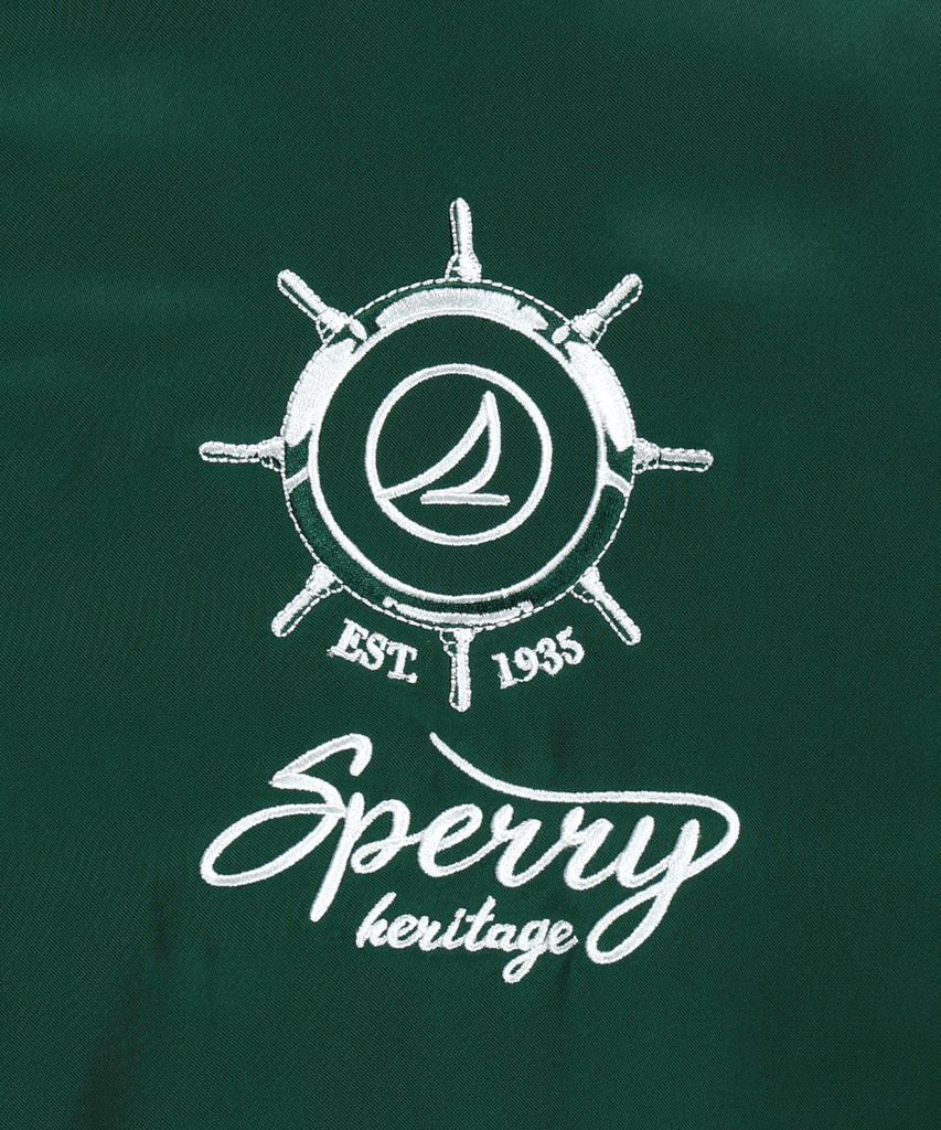 Sperry Heritage Satin Varsity Jacket_Green [Sprj_0003]