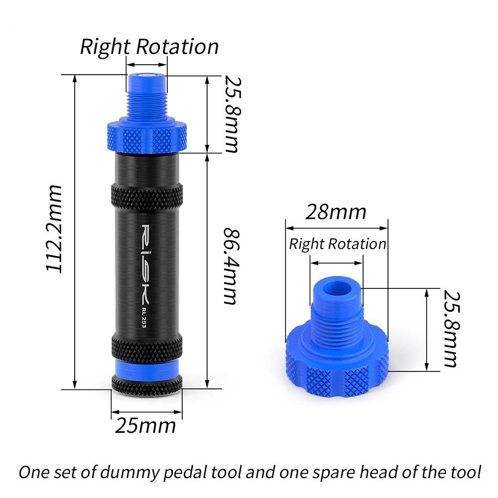 3D Printing Bike Pedal Repairing Tools Professional Ergonomic Bicycle Dummy Pedal Threaded Quick Release Bike Drivetrain Tools